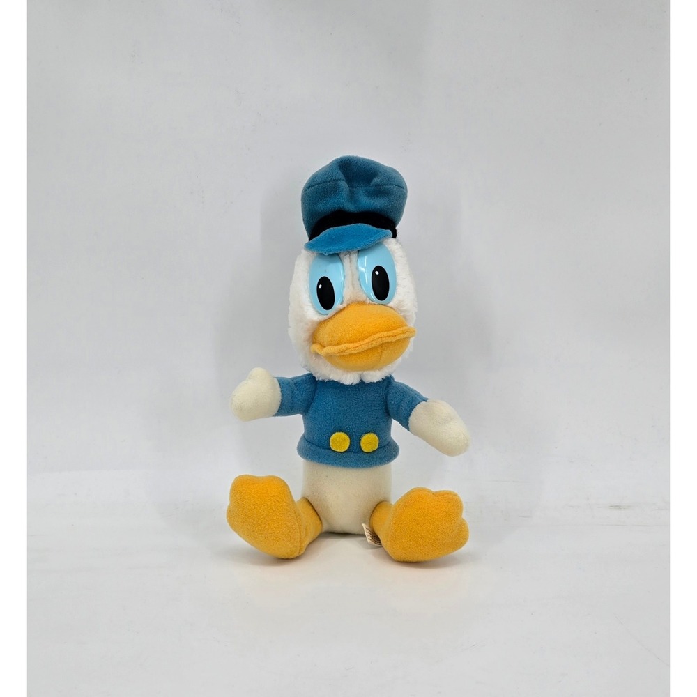 Vintage Walt Disney Donald Duck Plush 9" Blue Sailor Stuffed Character Toy